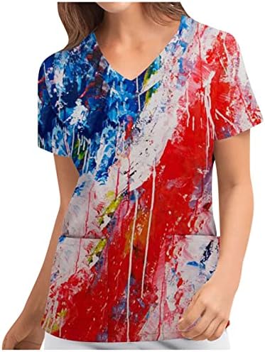 Tee feminina outono verão de manga curta moda moda vistos de pescoço trabalho gráfico blusa camiseta para mulheres p6 p6