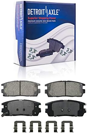 Eixo de Detroit - pinças de disco traseiro + substituição de pastilhas de freio de cerâmica para 2008-2017 Chevrolet Equinox Captiva