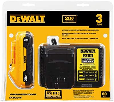 Dewalt 20V Max Blower for Jobsite, compacto com bateria e carregador, 3-AH