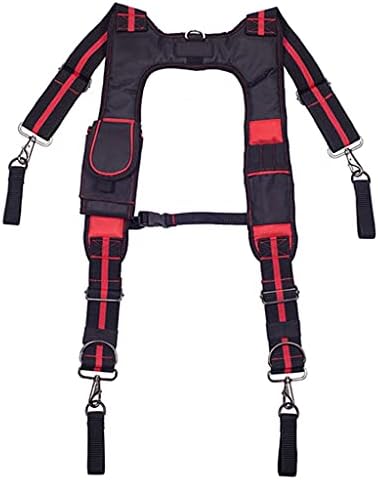 Suspenders de cinto Walnuta Bolsa bolsa de bolso de bolso de unha Support ajustável Ferramentas de várias funções de multi -função Carpenter