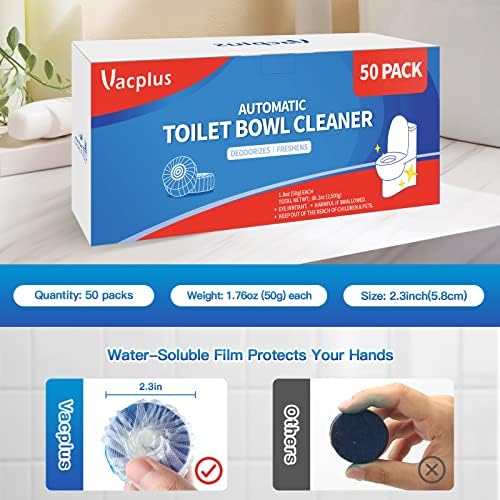 Vacplus banheiro limpador de vaso sanitário comprimido-produtos de limpeza automáticos para desodorizar e descalçar,