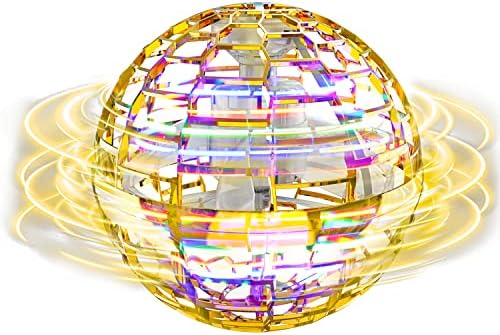 Athleria Gold Magic Flying Orb Ball com luzes, Cool Stuff Gadgets Crianças Presente de aniversário de brinquedo ao ar livre