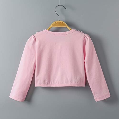 Crianças de criança bebê meninas meninas mangas compridas renda a princesa bolero cardigan encolhimento de tampas roupas de