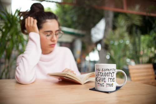 Meu aluno favorito me deu esta caneca - engraçada 11 oz de caneca de café branca