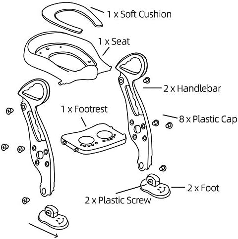 Baistom Potty Training Seat com escada de fezes para crianças e crianças pequenas, grandes pés estáveis ​​sem deslizamento, almofada