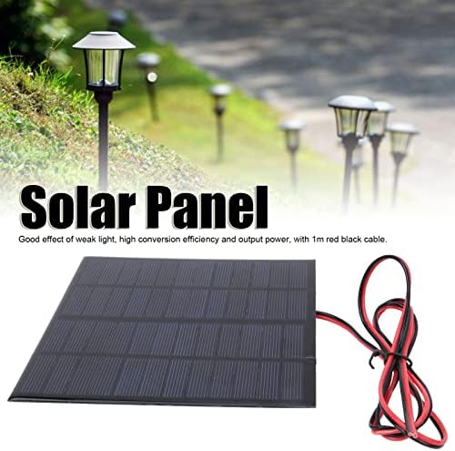 Carregador de bateria solar de Fecamos 12 volts 3W, carregador de painel solar policristalino à prova d'água com cabo para