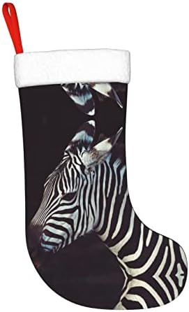 PSVOD Animal Zebra Ano Novo Dia de Natal Meias decorativas penduradas de Natal