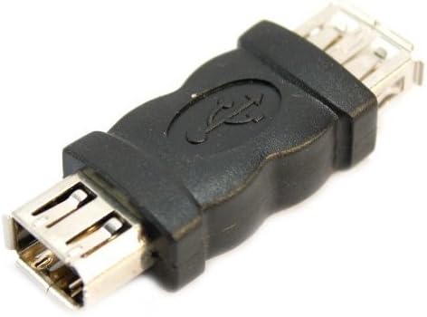Sanoxy® Black USB 2.0 Uma conexão de adaptador feminina para fêmea f/f