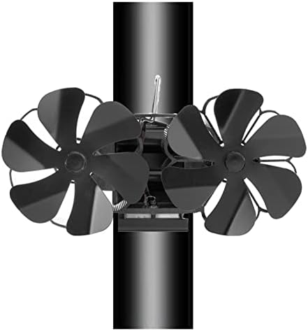 Lynlyn Twin Stove Fan 12 Folhas de fogão a calor Fãs de top especialmente para espaço super pequeno no queimador de