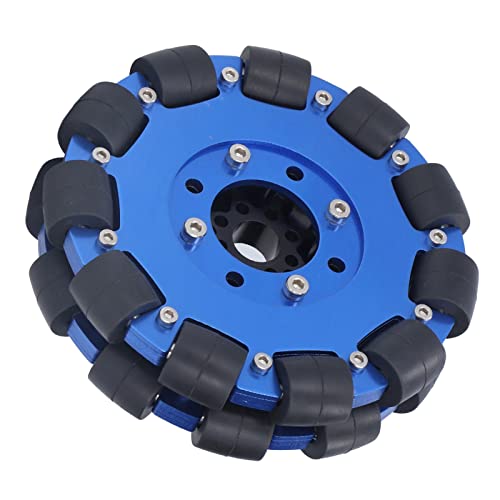 Roda Omni, estrutura de rolamento duplo pesado Rodas omnidirecionais Acessório Movimento lateral flexível Hub de liga de alumínio