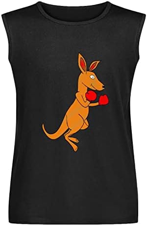 Boxe australiano Kangaroo Men's Muscle Muscle Muscle T-Shirt Athletic Vestre Treping Top Top Top