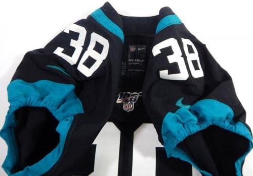 2019 Jacksonville Jaguars Sergio Brown 38 Jogo emitido Black Jersey 25 100 P 1 - Jerseys de jogo NFL não assinado