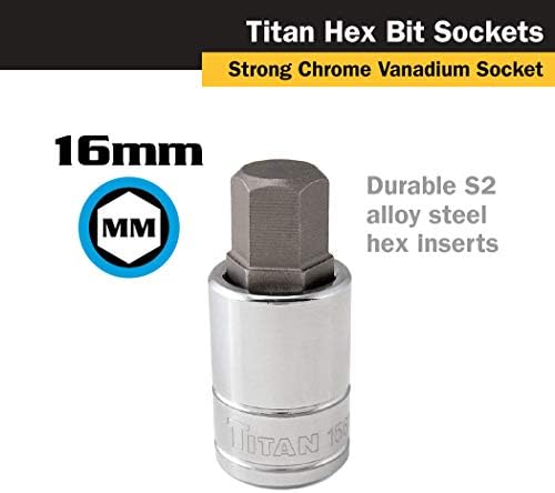 Titan Tools - 1/2 Dr. 16mm Hex Bit Socket