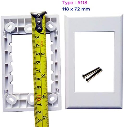 Placa de parede SC Simplex XLR Male Keystone Modular Optic Distribution Jack Connectores Soquete Branco Decorativo Placas