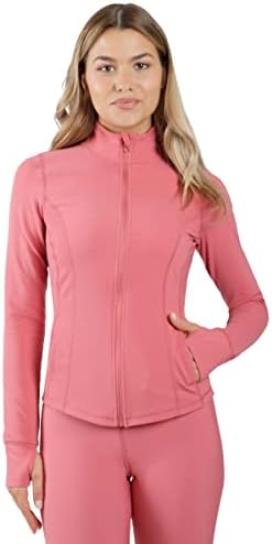 90 graus por Reflex Womens High Neck Performance Spring Jacket com mechos