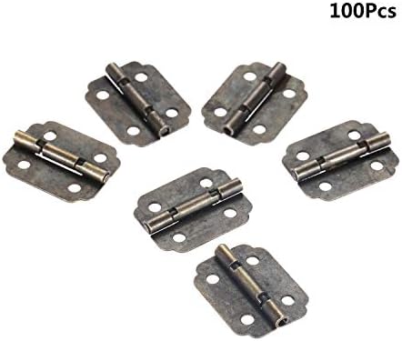 Dobradiça de hardware dobradiça de 100pcs por porta de porta dobradiças de bunda de porta de porta para diy 4 buracos antigos hingebttings