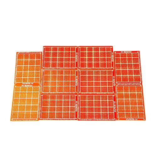 Cermant 20pcs 5x7cm Bakelite DIY PCB Protótipo Kit de placa de protótipo, Placa de protótipo PCB universal Placa DIY Protoboard