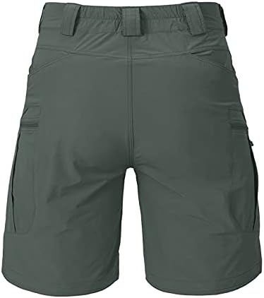 Shorts de carga masculinos de wenkomg1, 11 polegadas de pesca à prova d'água de 11 polegadas de pesca com vários países ripstop de