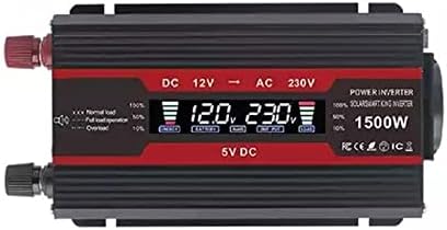 Adaptador de inversor de carro 1500W Inverter solar Direct Current 12V a CA 220V Inversor de onda seno