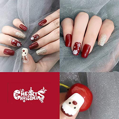 Arte Clavo 15ml de Natal Vermelho Red Glitter Polish Varnish Mergulhe de UV LED LED Gold Glitter Gel Gel Polish Nail Art Salon