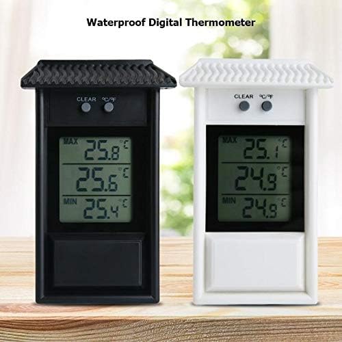 SDFGH Impermeável Digital Termômetro ao ar livre do higrômetro refrigerador Medidor de umidade de temperatura