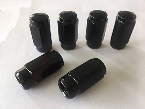 20pcs 2,32 Black 14mm x 1,50 porcas de encaixe de rodas Fit 2002 Chevrolet Avalanche 2500 pode caber nas jantes OEM, o