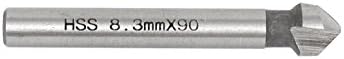 Aexit HSS 8.3x6mm Ferramenta Especial de 90 graus Cutter Cuttersink Bits Router Bits: 17AS550QO192