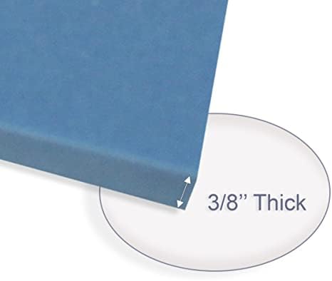 Preenchimento de espuma de memória azul, auto adesivo, 24 '' x 16 '' x 3/8 '', conjunto de 2