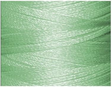 1 cone de rosca de bordado de poliéster Threadeligh - verde -mar p671-1100 jardas - 40wt