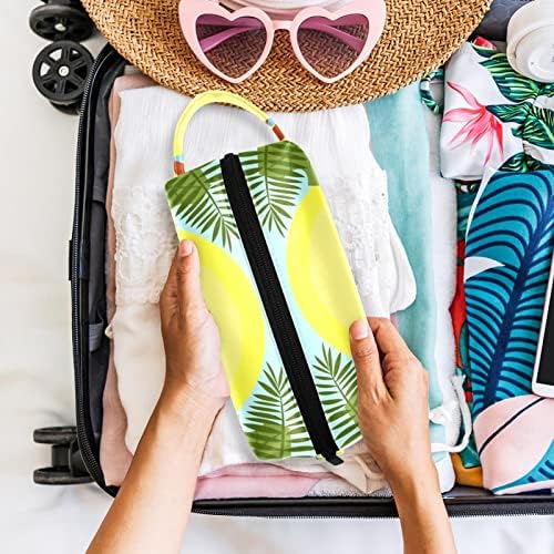 Bolsa de maquiagem à prova d'água, bolsa de maquiagem, organizador cosmético de viagem para mulheres e meninas, cartoon Summer Beach