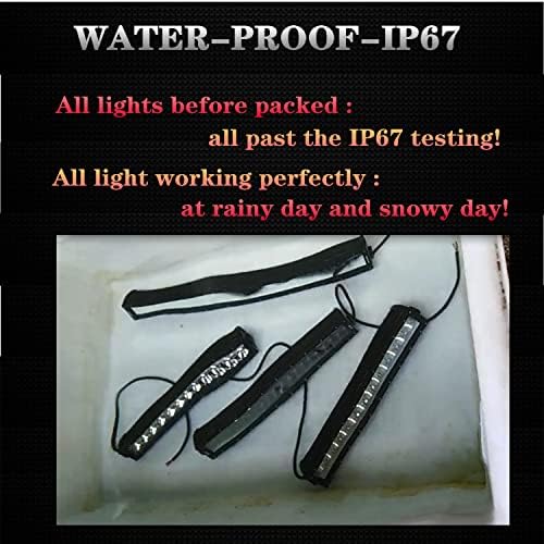 Samoffroad LED Light Bar de 20 polegadas 132W Spot Flood Combo LED LIGHTS OFF ROAD LUZES COM CONECTOR DE FIAÇÃO DE 16AWG FIAÇÃO