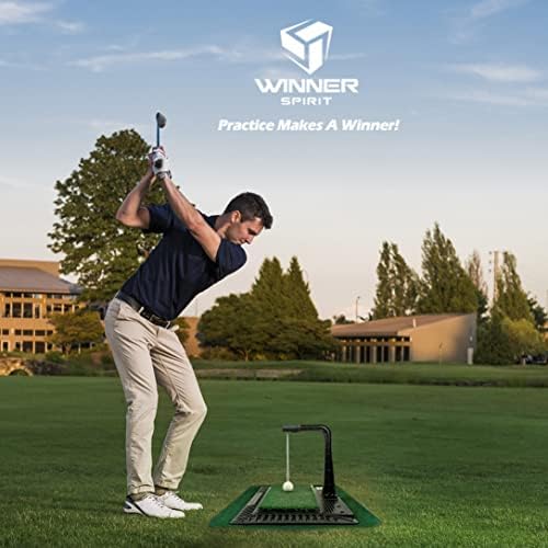 Spirit vencedor Real Swing 300 Golfe Swing & Hitting Trainer, True Impact, Checking Path After Swing Practice Mat Groover