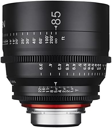 Rokinon Xen XN85-C 85mm T1.5 Lente Cine Professional para Canon EF, Black
