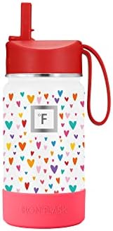 Flask Flask Kids Water Bottle Spring Pacote com bota de silicone, Presente para crianças da primavera, isolada, fofa,