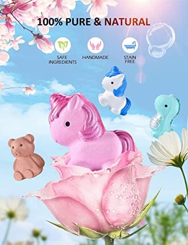 Bombas de banho perroyjas para crianças, Bombas de banho de 6 bolhas Spa Spa hidrata Kids Bear Dinosaur Unicorns Bombas