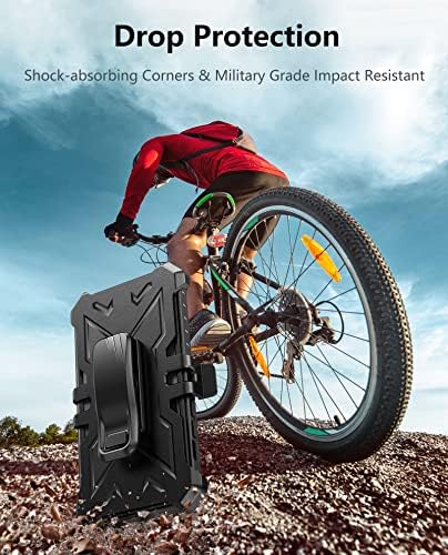 Fntcase para iPhone 14 Pro Max Caso: Capa de telefone celular de nível militar com Kickstand & Holster | Proteção à