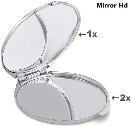 Ursos polares fofos compactos espelho de bolso maquiagem espelho de maquiagem pequena espelho portátil portátil dobrável