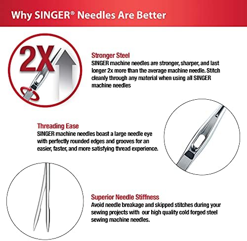 Singer 04719 Universal Twin Stretching Machine Anegle, 4,0mm