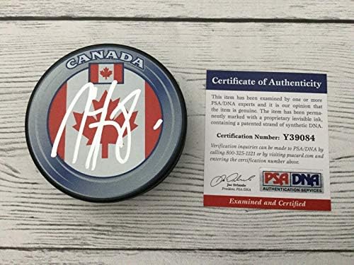 Marc Staal assinou a equipe autografada do Canadá Hockey Puck PSA/DNA CoA A - Pucks NHL autografados