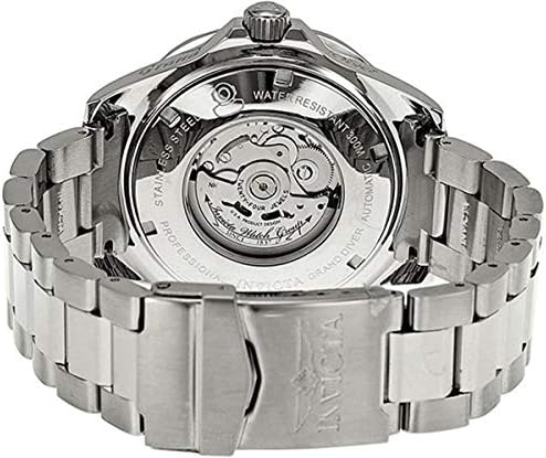 Invicta Men's Grand Diver Dial Automático de Textura 18K Relógio de aço inoxidável