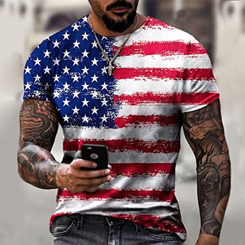 American Flag Fit Modern Beach Tam camise