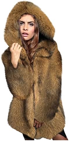 Basisina casacos de pele para mulheres inverno quente fofo jaqueta de pele de peles parka outwear