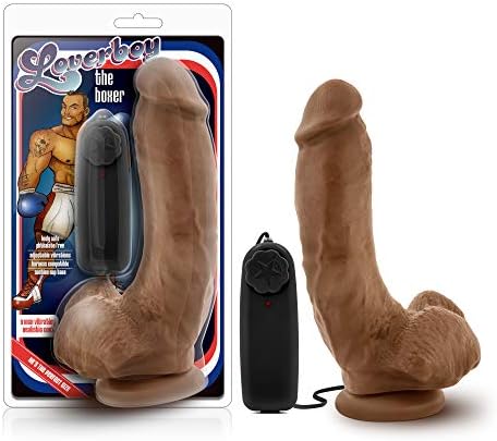 Blush Loverboy The Boxer - 9 polegadas de comprimento vibrador Dildo controle remoto - eixo realista de 2 de espessura - Base de