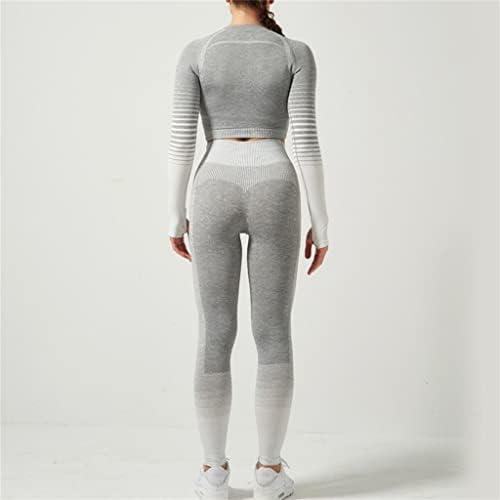 Jydbrt Yoga Clothing Set Fitness Fitness Rick Dry Gradiente de duas peças Running Sports Sports Suit