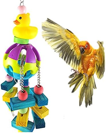 Hypeety Bird Chew Toy Cage Acessórios pendurados Bellpull Bird Toy Parrot