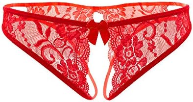 Slithice Women Women Sexy Floral Lace Resumores com Centro de Bow fofo