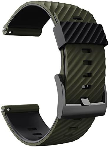 Eidkgd 24mm Silicone tiras de reposição Banda de vigilância para Suunto 7 D5 Bracelete Suunto 9 Spartan Sport Wrist