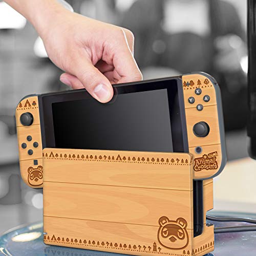 Controlador Gear Animal Crossing: New Horizons -woodtone - Nintendo Switch Skin & Screen Protector Conjunto - Nintendo Switch