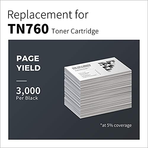 TN760 TN730 Lemerouexpect Remanufactured Toner Cartidion Substituição para irmão TN760 TN-760/TN-730 Black Alto rendimento