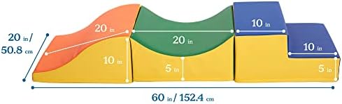 ECR4KIDS Softzone Traversing Trio Climber, rastreamento de etapa e estrutura de espuma para iniciantes, jogo ativo